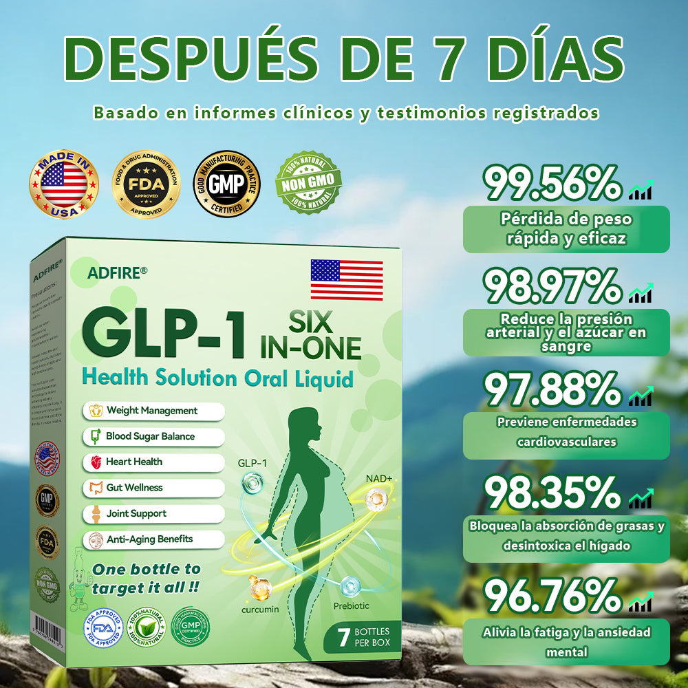 𝐓𝐢𝐞𝐧𝐝𝐚 𝐨𝐟𝐢𝐜𝐢𝐚𝐥🌿𝐀𝐝𝐟𝐢𝐫𝐞® 🇺🇸𝐆𝐋𝐏-𝟏 𝐒𝐈𝐗-𝐈𝐍-𝐎𝐍𝐄 𝐒𝐨𝐥𝐮𝐜𝐢𝐨́𝐧 𝐩𝐚𝐫𝐚 𝐥𝐚 𝐬𝐚𝐥𝐮𝐝 𝐋𝐢́𝐪𝐮𝐢𝐝𝐨 𝐨𝐫𝐚𝐥 (𝐒𝐨𝐥𝐨 𝐮𝐧𝐚 𝐯𝐞𝐳 𝐚𝐥 𝐝𝐢́𝐚, 𝐜𝐚𝐦𝐛𝐢𝐨𝐬 𝐯𝐢𝐬𝐢𝐛𝐥𝐞𝐬 𝐞𝐧 𝟕 𝐝𝐢́𝐚𝐬)  𝐏𝐚𝐫𝐚 𝐥𝐚 𝐨𝐛𝐞𝐬𝐢𝐝𝐚𝐝, 𝐥𝐚 𝐬𝐚𝐥𝐮𝐝 𝐜𝐚𝐫𝐝𝐢𝐨𝐯𝐚𝐬𝐜𝐮𝐥𝐚𝐫, 𝐥𝐚 𝐝𝐢𝐚𝐛𝐞𝐭𝐞𝐬, 𝐥𝐚 𝐚𝐩𝐧𝐞𝐚 𝐝𝐞𝐥 𝐬𝐮𝐞𝐧̃𝐨, 𝐥𝐚 𝐬𝐚𝐥𝐮𝐝 𝐢𝐧𝐭𝐞𝐬𝐭𝐢𝐧𝐚𝐥 ✈️